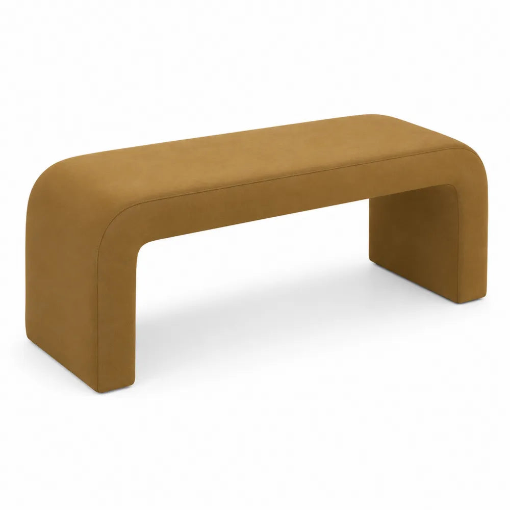 Banc en Microfibre Marron 150x40x45 cm